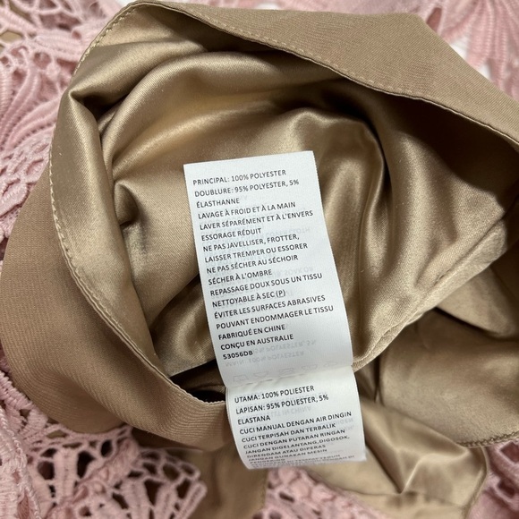 Bardot tayla floral lace midi dress pink size XS - Picture 10 of 11